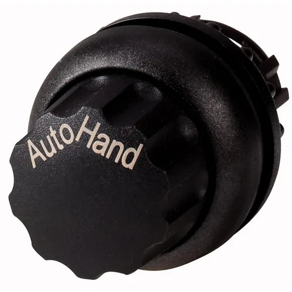 M22S-WR-X91 Selector tipo Perilla 2 posiciones B/negro 22mm Mantenido AUTO/HAND