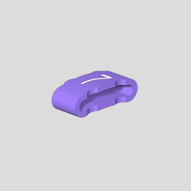 CLI M 2-4 VI/SW 7 CD Manguitos para soportes identificadores -7- Violeta 500Pz