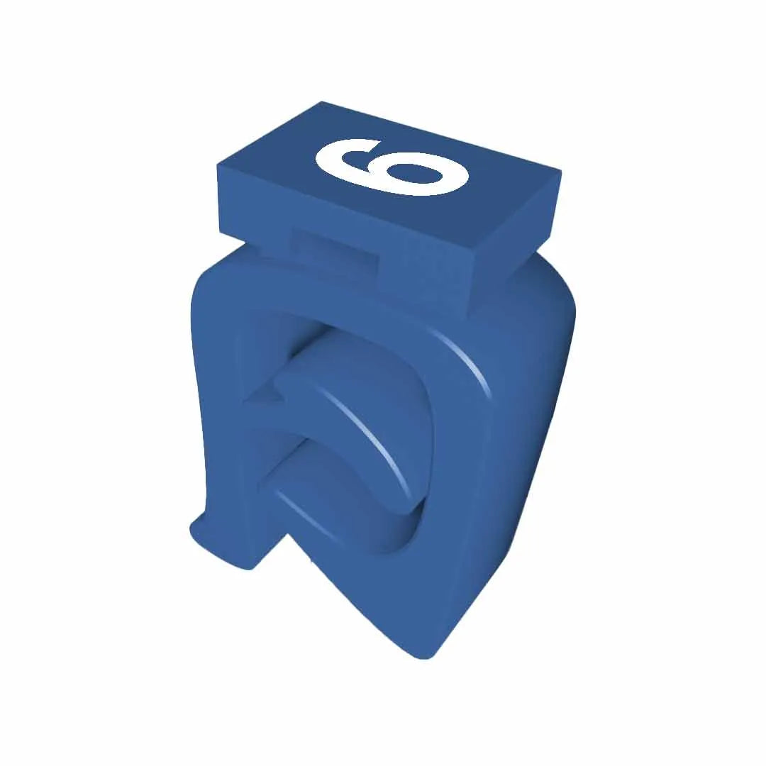 M-FIX O 3.3 BL/WS 6 Señalizador abierto de cable 6-4AWG -6- Azul 210Pz