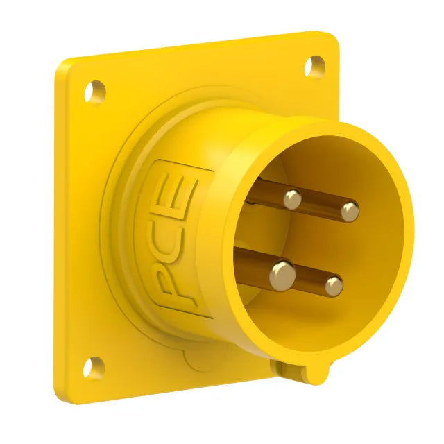 1112 Clavija empotrar/rect. 3P+T 4H 16A 110V IP44 Amarillo