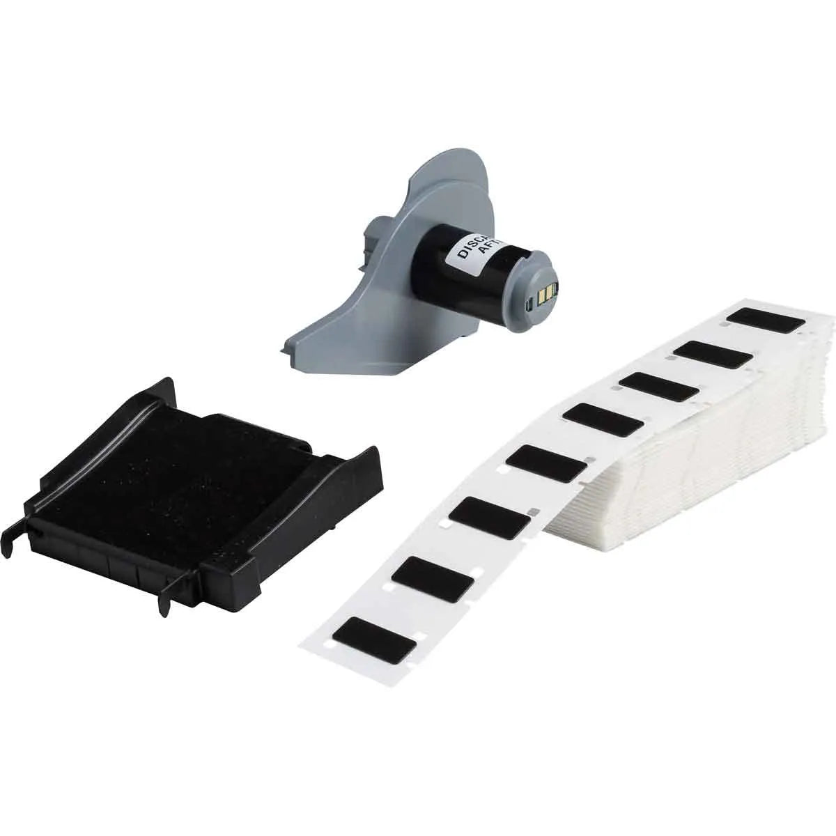 Etiqueta rectangular de poliéster realzado 0.49Wx1.06Hin 200Pz Blanco