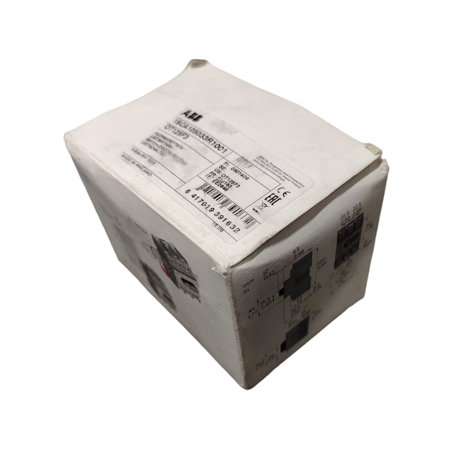 ABB 1S200B11907600539/OT125F3 Interruptor trifásico