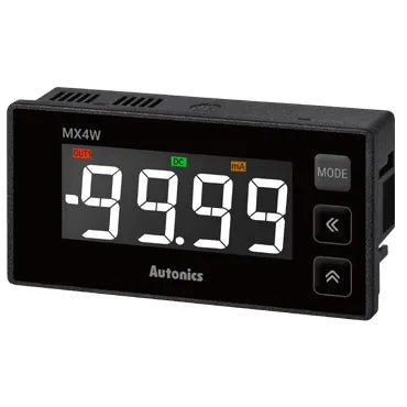 MX4W-A-F2 Amperímetro AC/DC LCD 96WX48Hmm 24-240VUC PNP