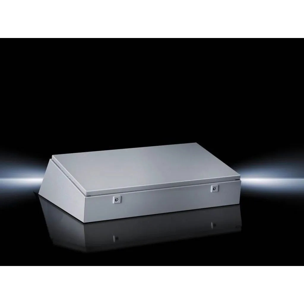 TP Pupitre sección central de chapa de acero 235Hx800Wx730Dmm IP55 RAL7035