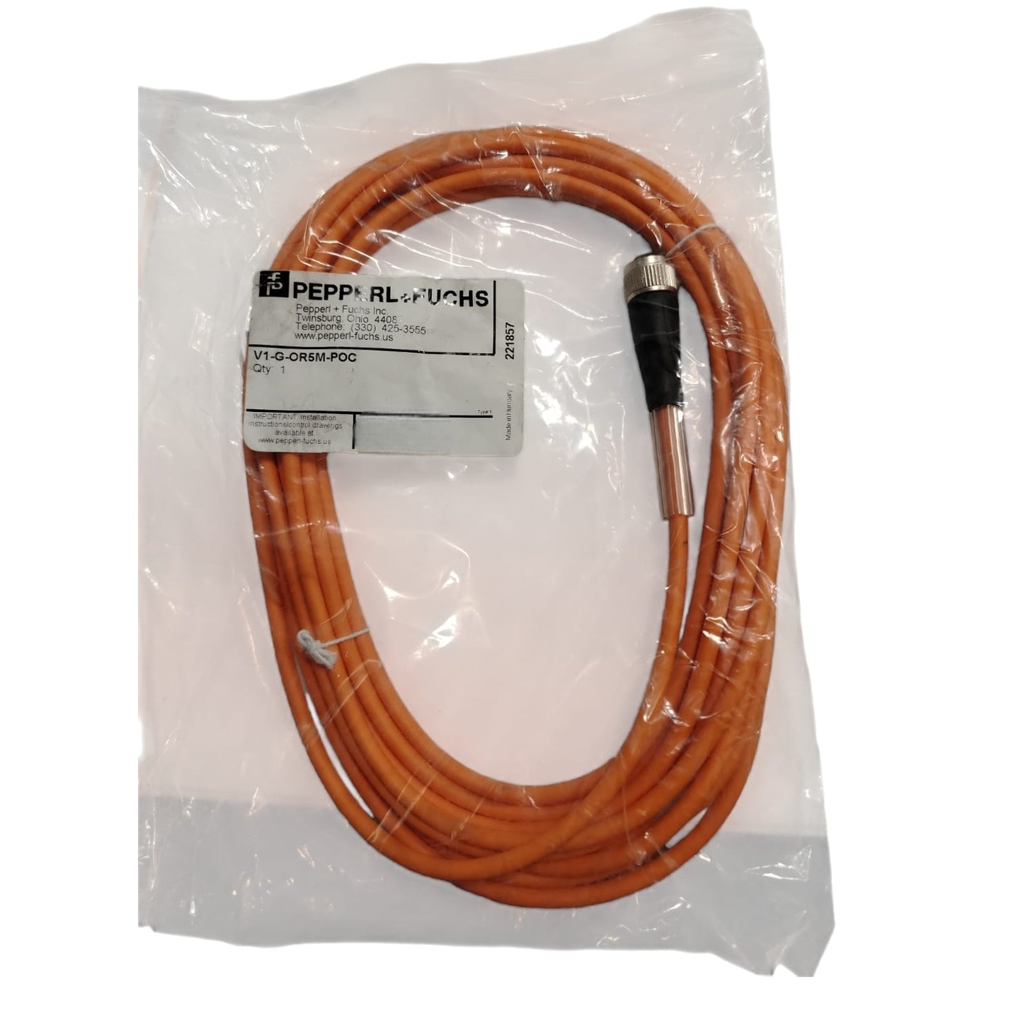 PEPPERL+FUCHS V1-G-OR5M-POC Cables de sensor