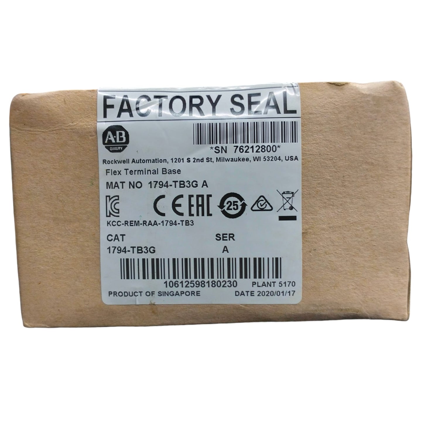 Allen Bradley 1794-tb3g