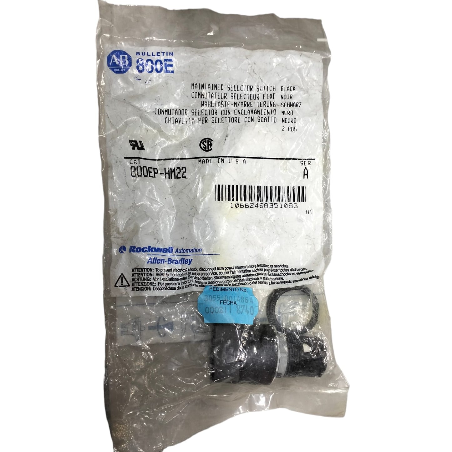 Allen Bradley 800ep-hm22 Interruptor