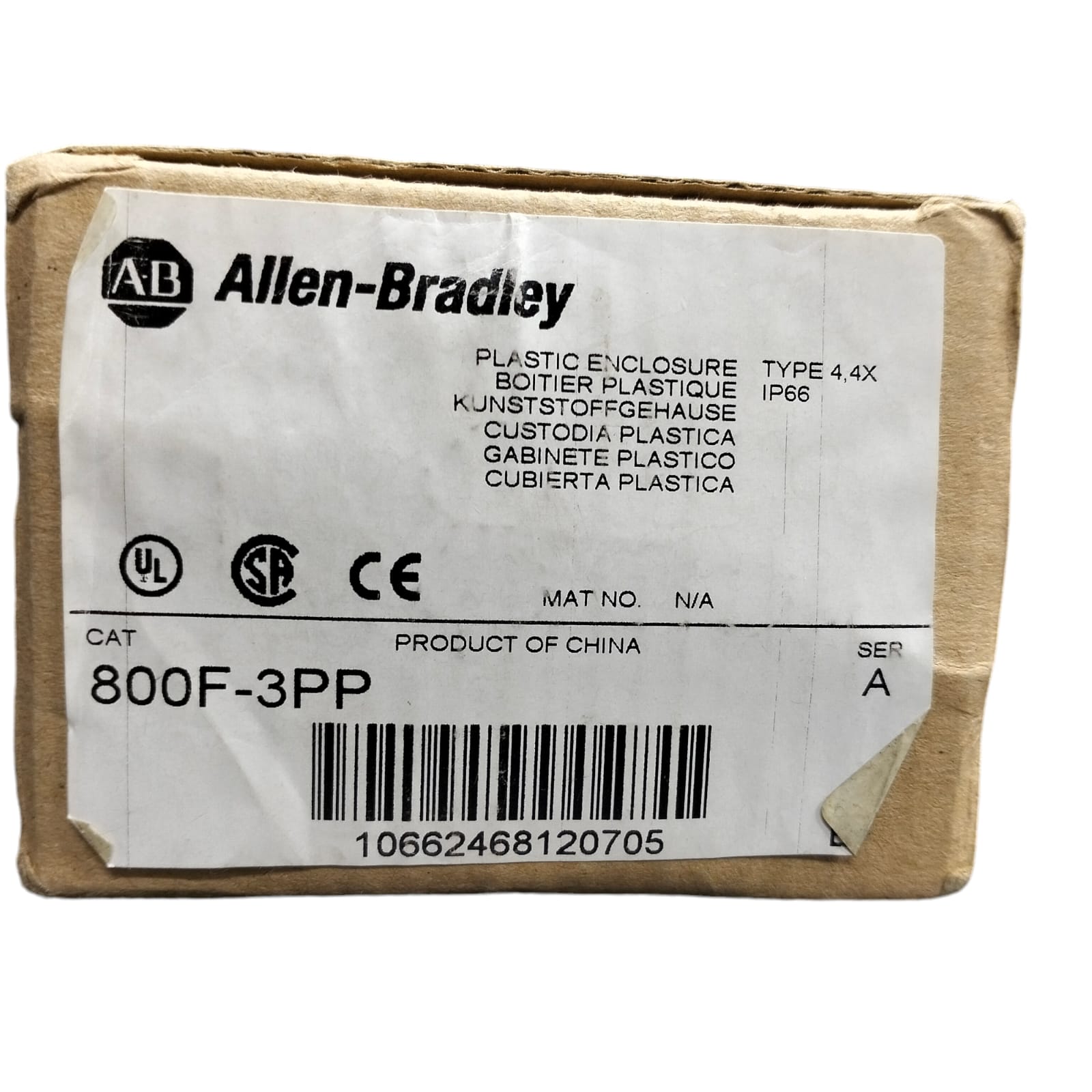 Allen Bradley 800f3pp Equipo de paro de arranque Wolf Automation MX