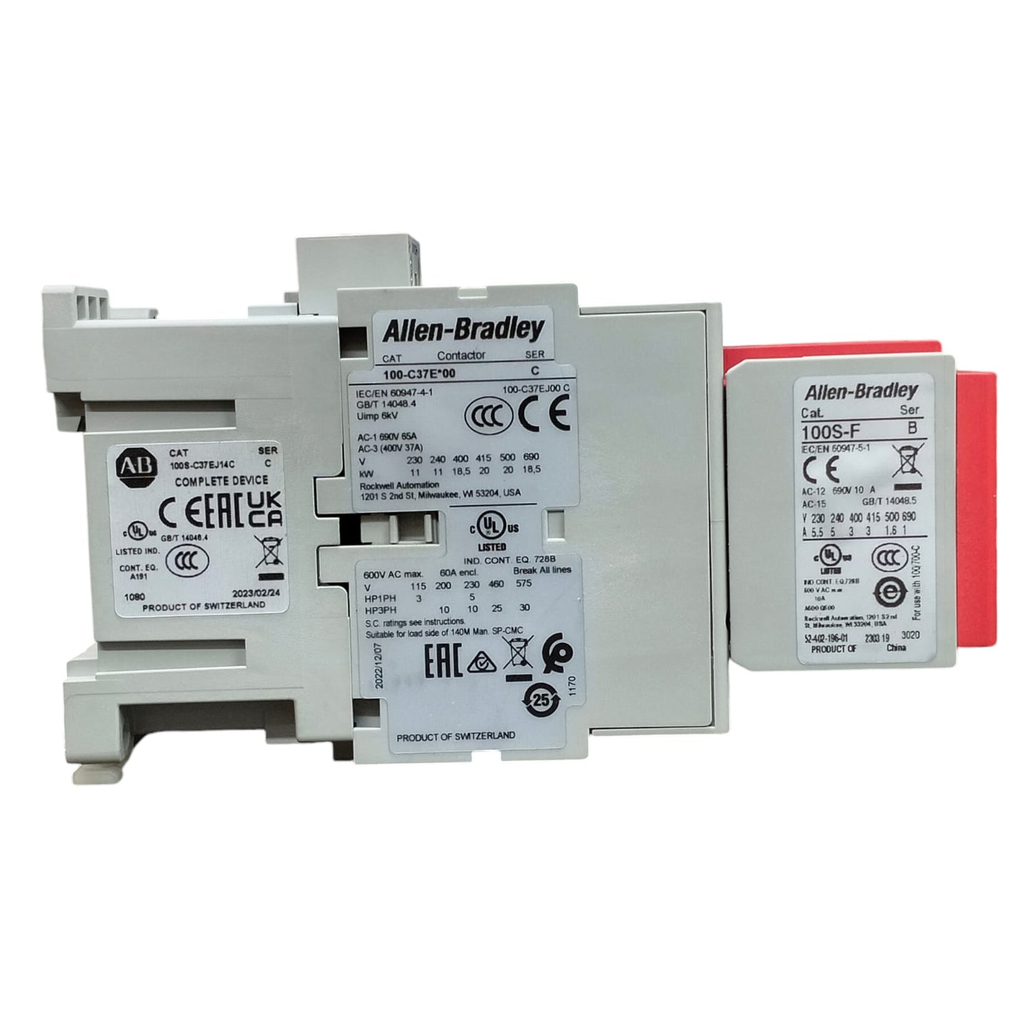 Allen Bradley 100s-c37ej14c Contactor