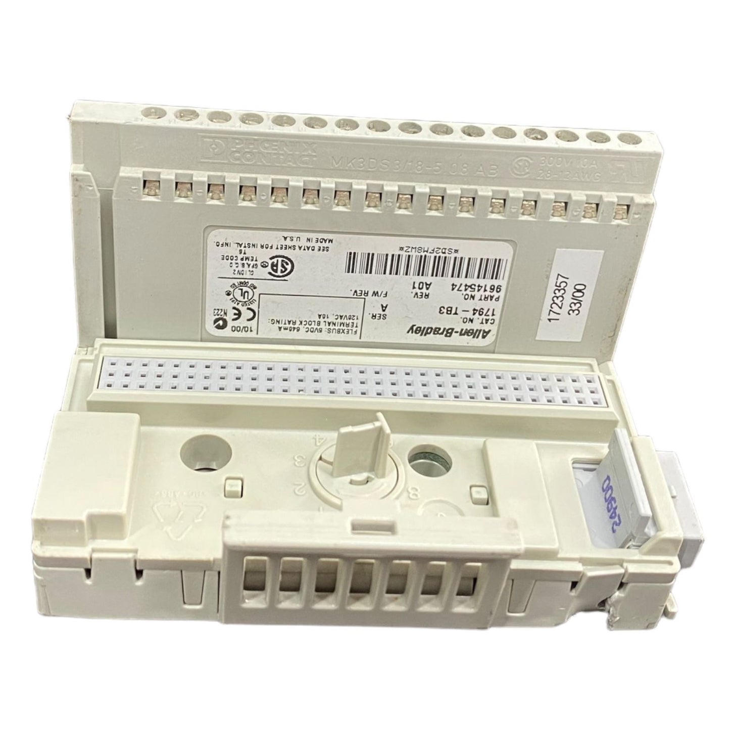 Allen Bradley 1794-ob16 + 1794-tb3 Modulo con base
