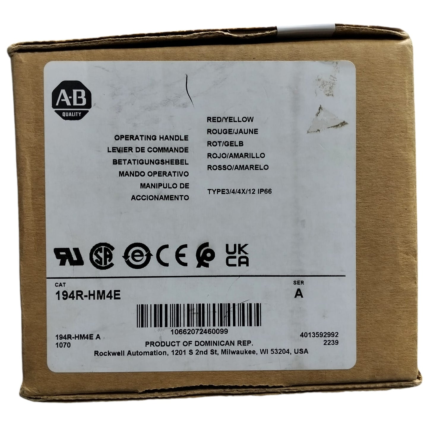 Allen Bradley 194r-hm4e Manija