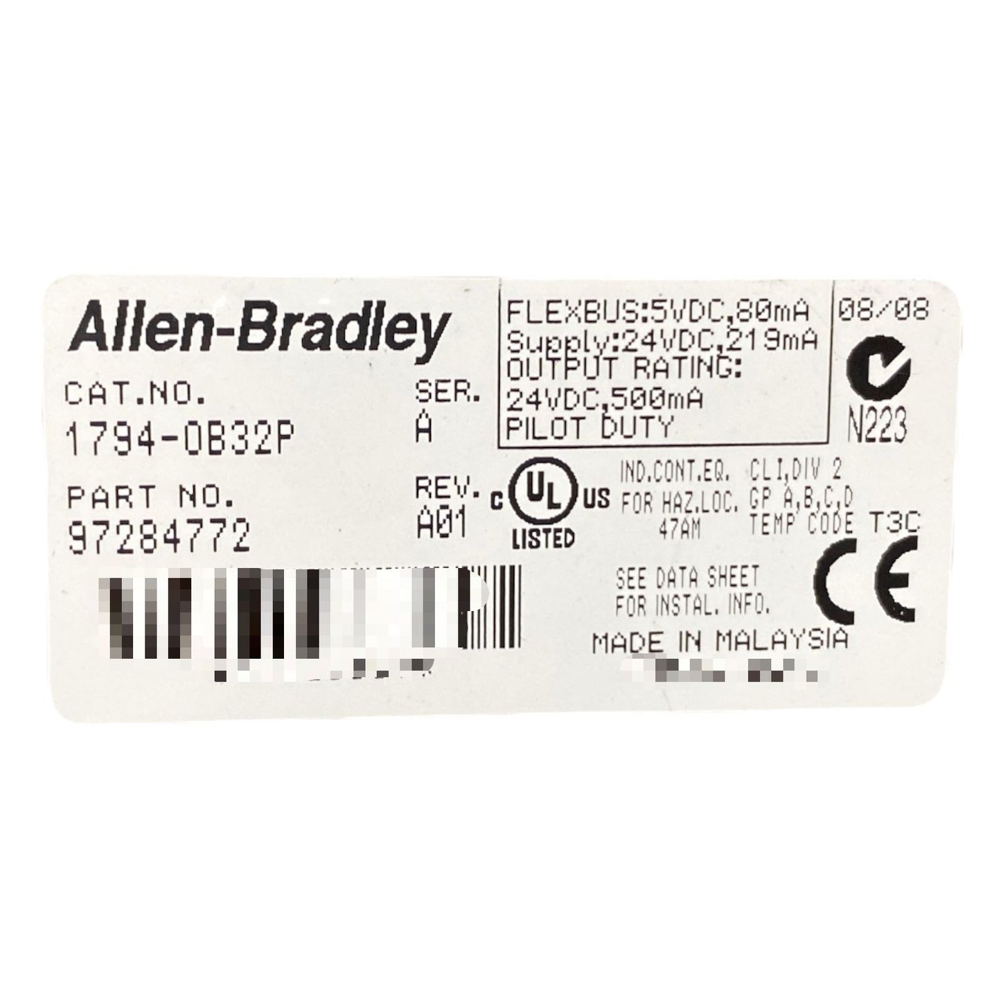 Allen Bradley 1794-ob32p Módulo De Salida