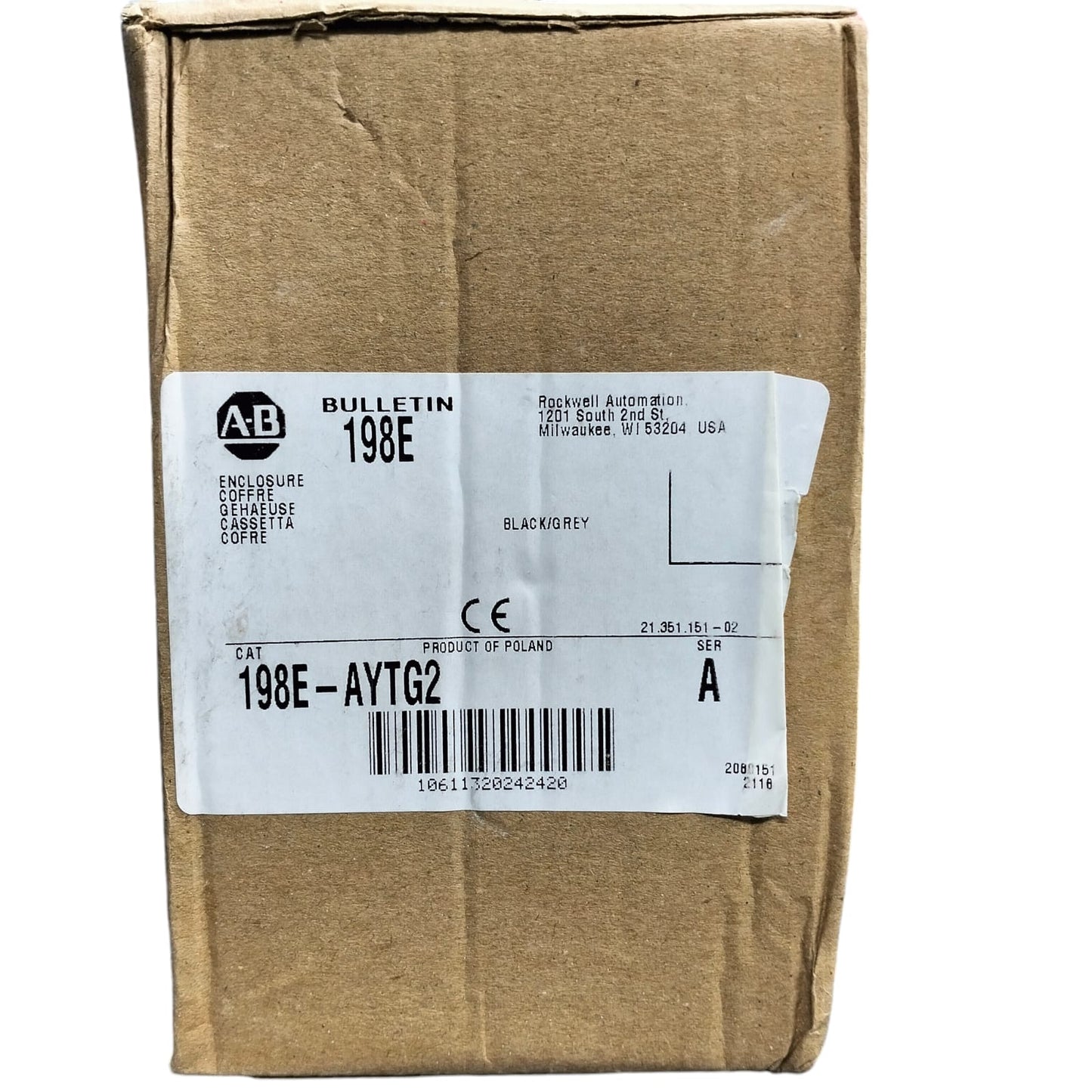 Allen Bradley 198E-AYTG2 Gabinete