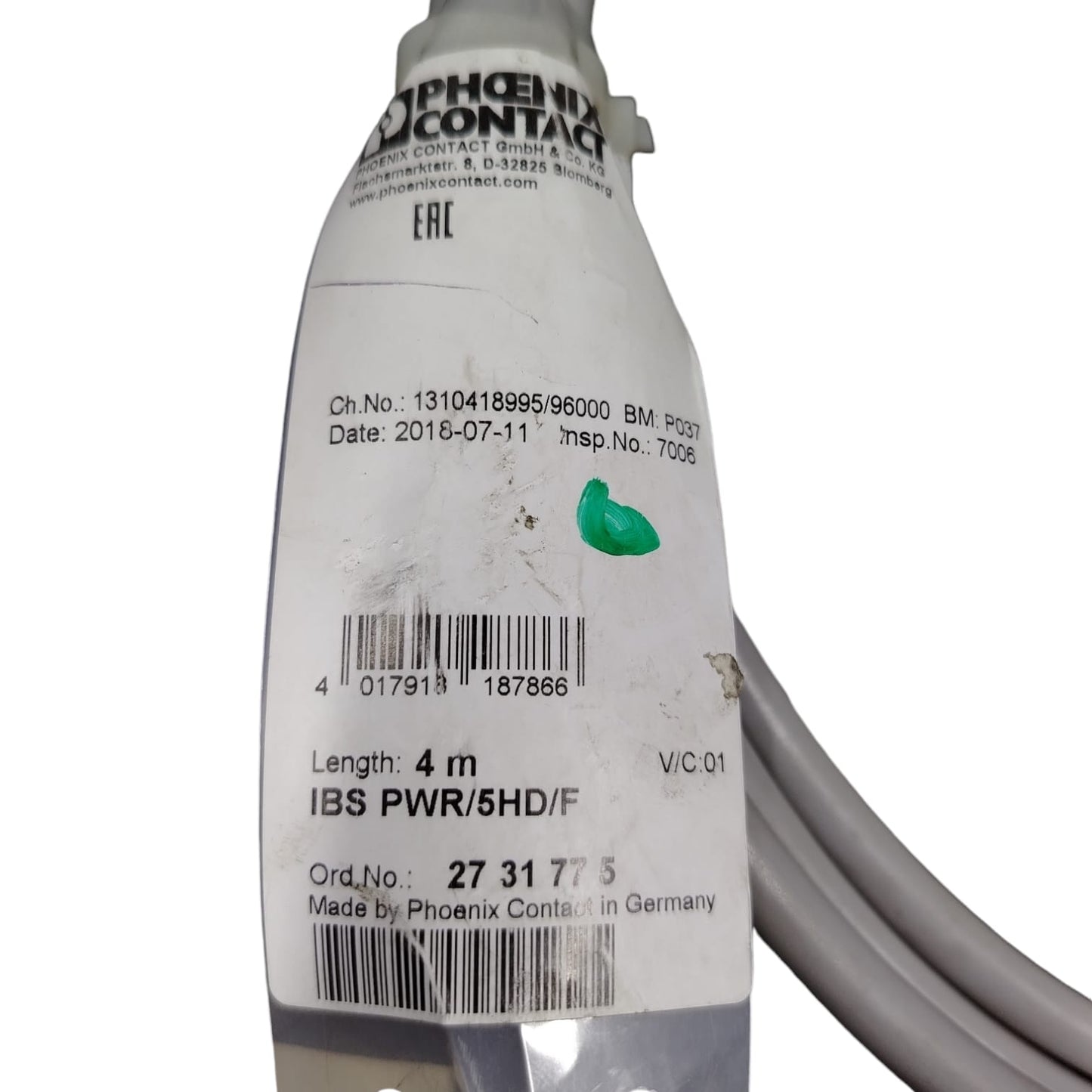 PHOENIX CONTACT IBS PWR/5HD/F CABLE