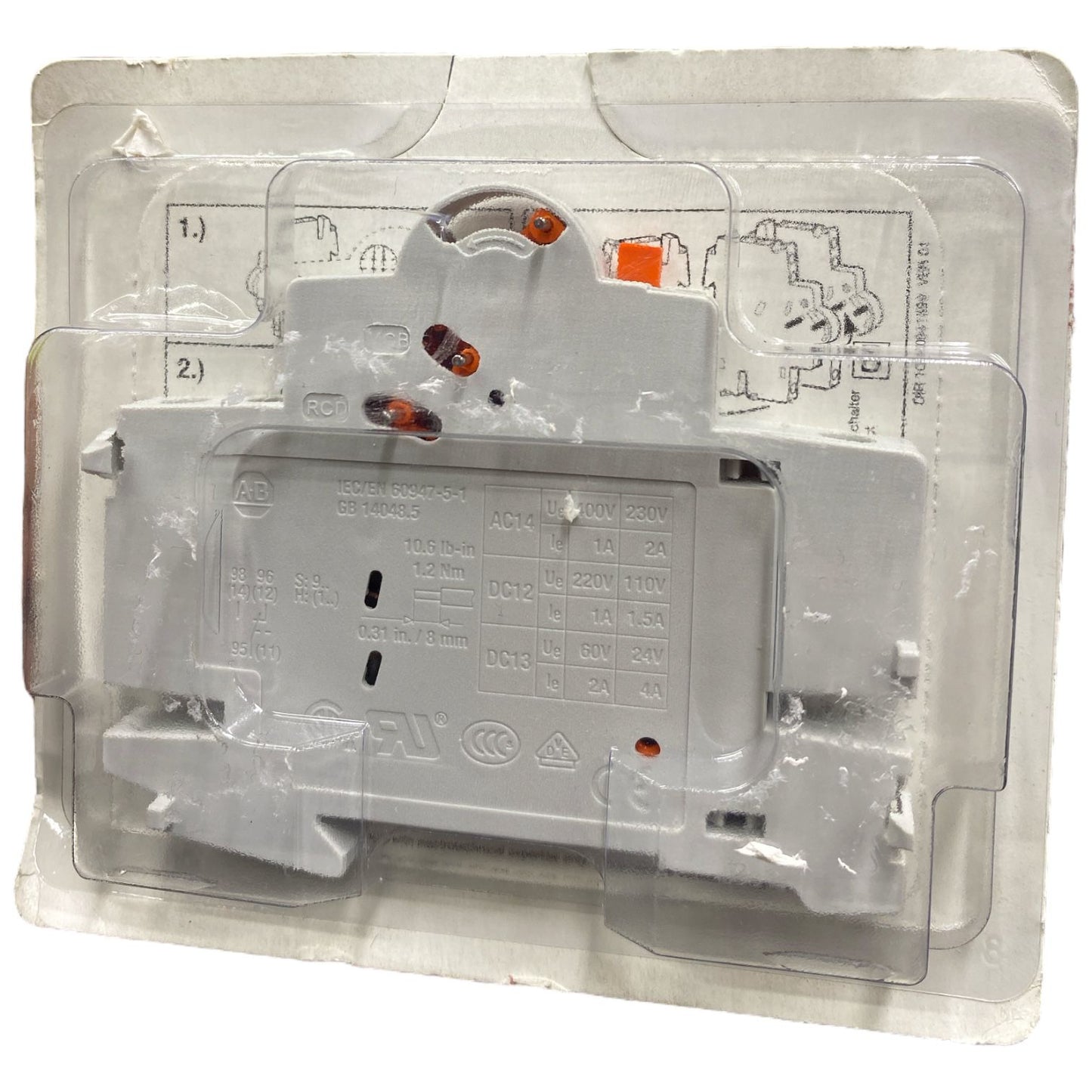 Allen Bradley 189-ascr3 Ser D Contactor Auxiliar