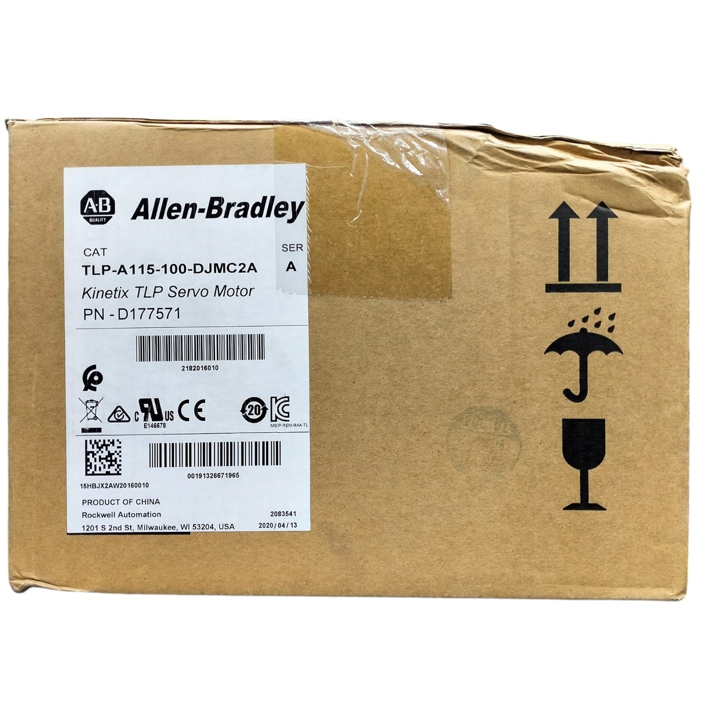 Allen Bradley Tlp-a115-100-djmc2a Servomotor