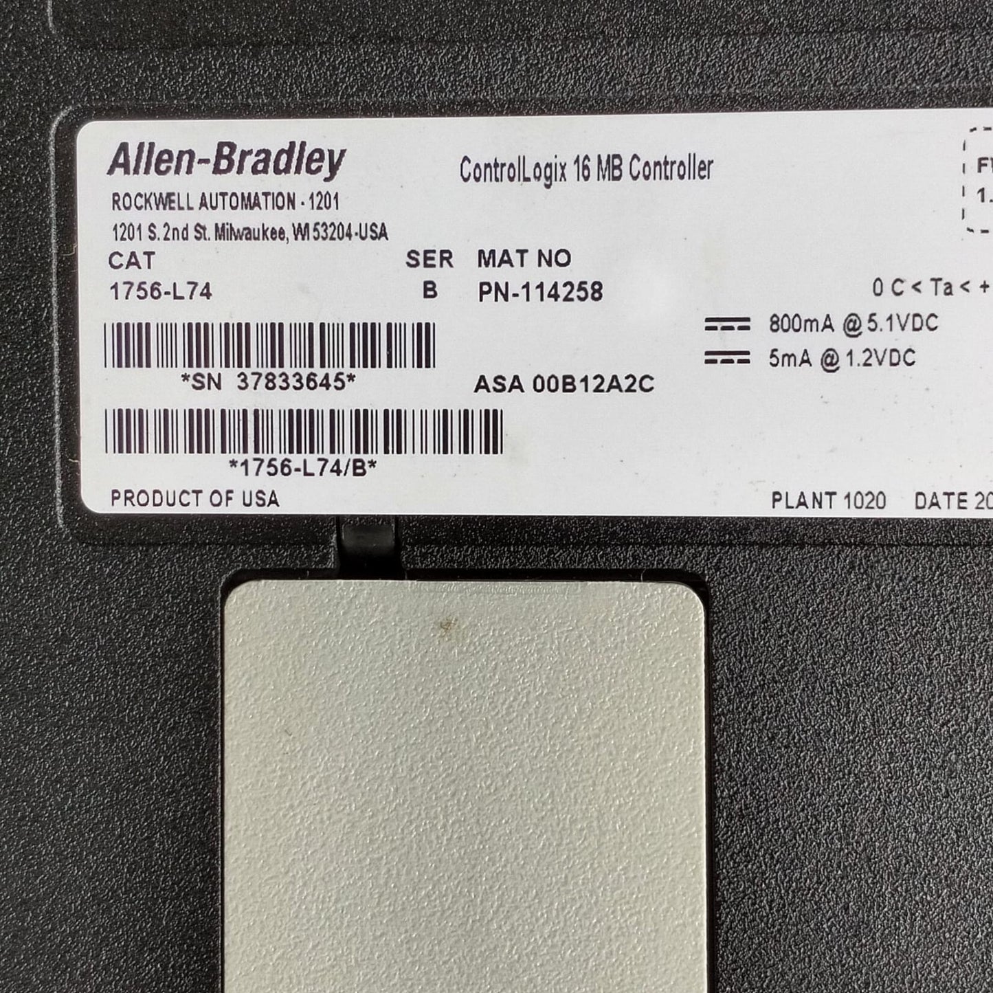 Allen Bradley 1756-l74 Módulo controlador