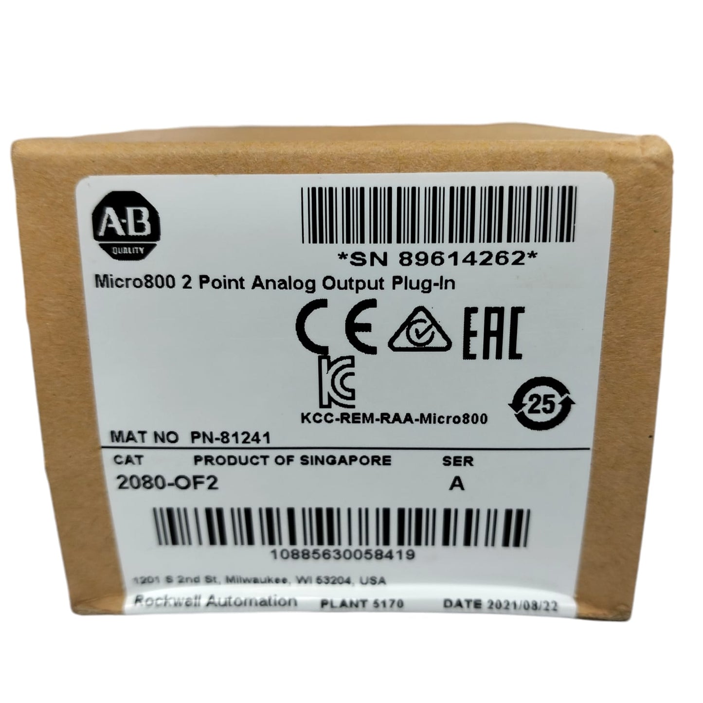 Allen Bradley 2080-of2
