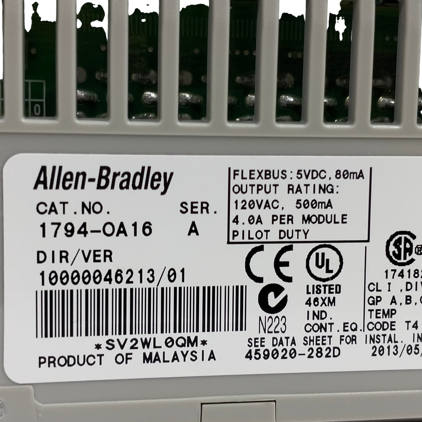 Allen Bradley 1794-oa16 Módulo de salida
