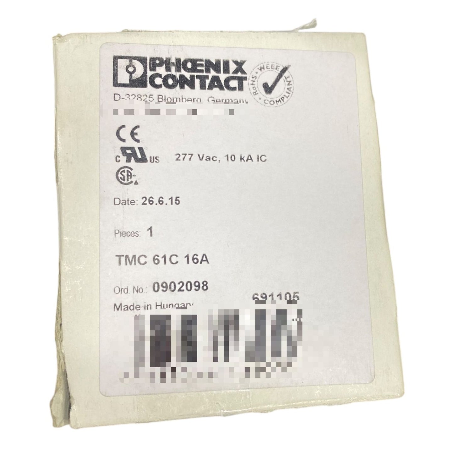 Phoenix Contact tmc 61c 16a Interruptor termomagnético