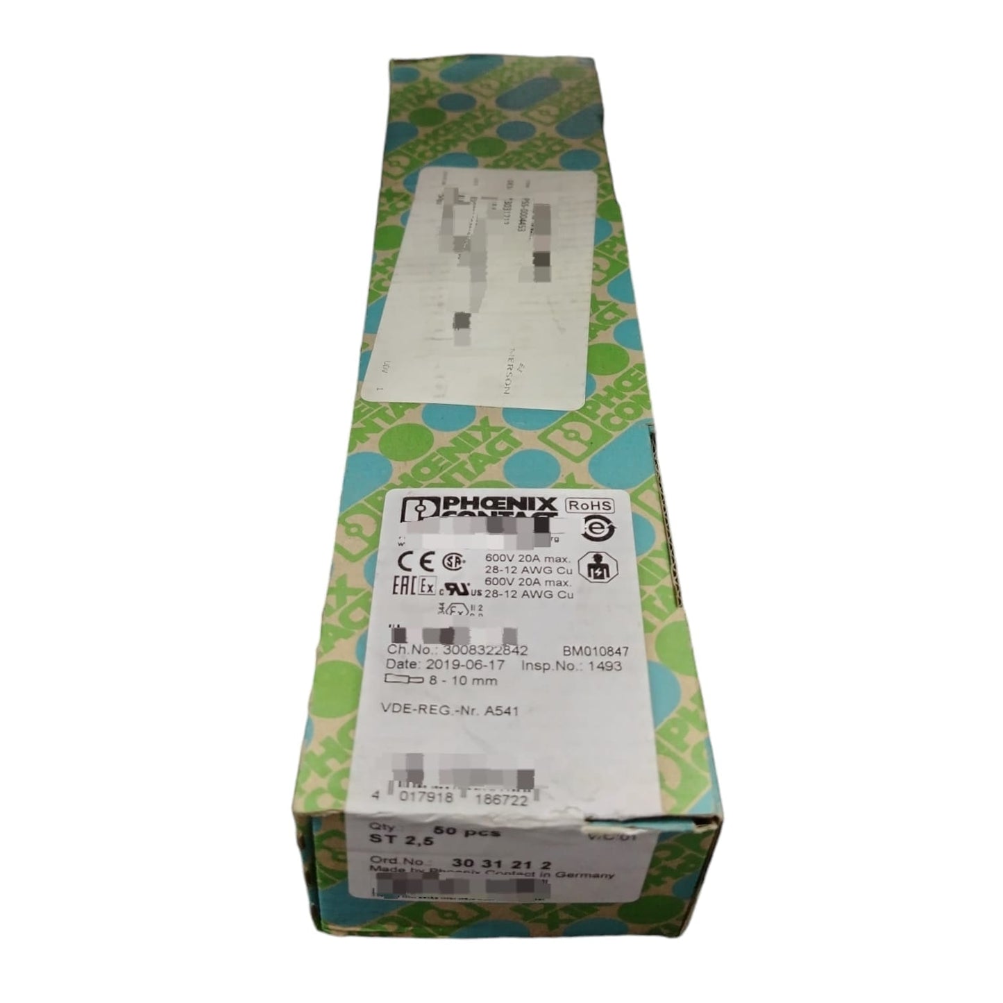 PHOENIX CONTACT ST 2,5 Clemas Caja con 50 piezas