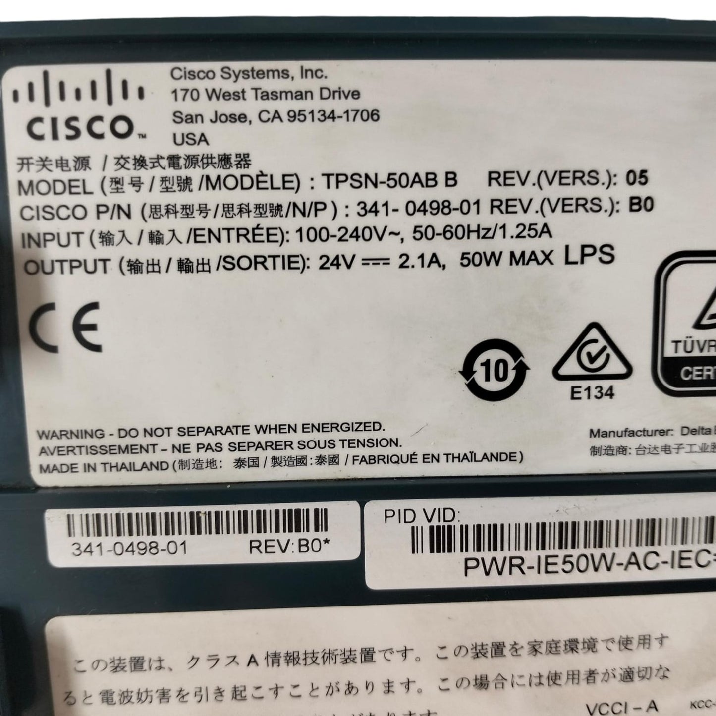 Cisco Tpsn-50ab Módulo Switch