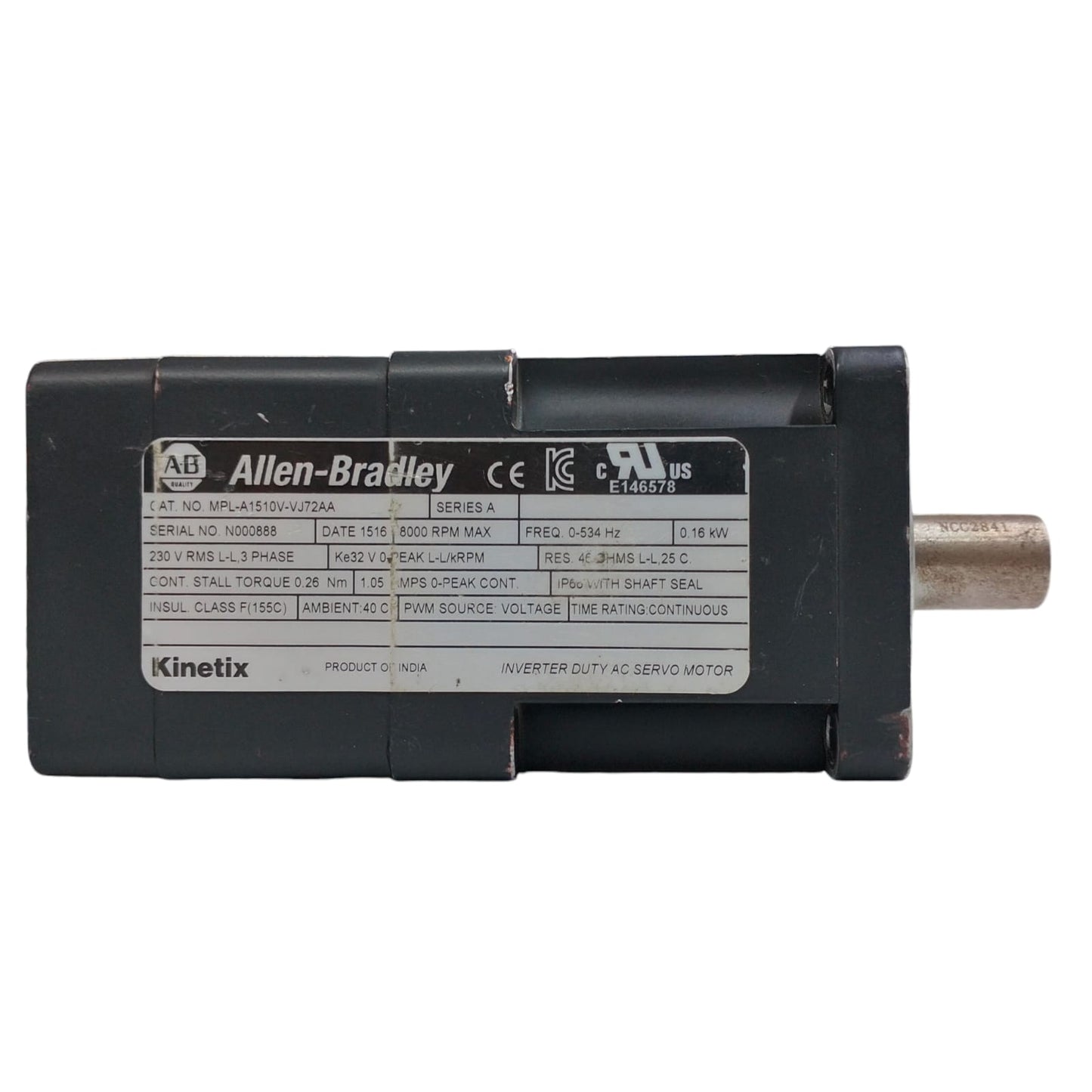 Allen Bradley Mpl-a1510v-vj72aa Servomotor
