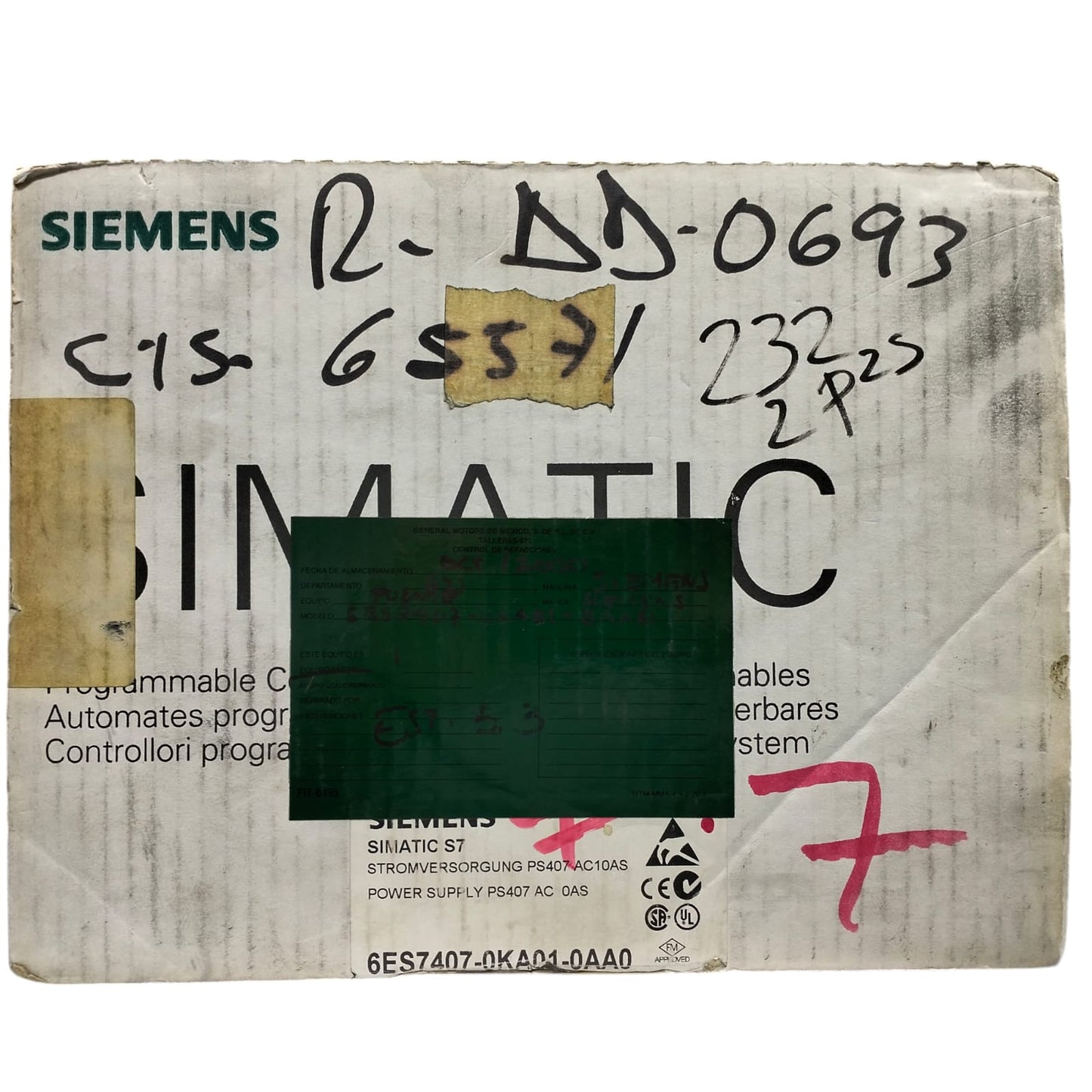 Siemens 6es7 407-0ka01-0aa0 Simatic S7