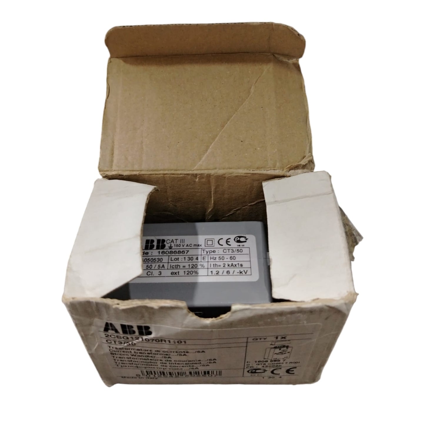 ABB CT3/50 2CSG121070R1101 Transformador de corriente