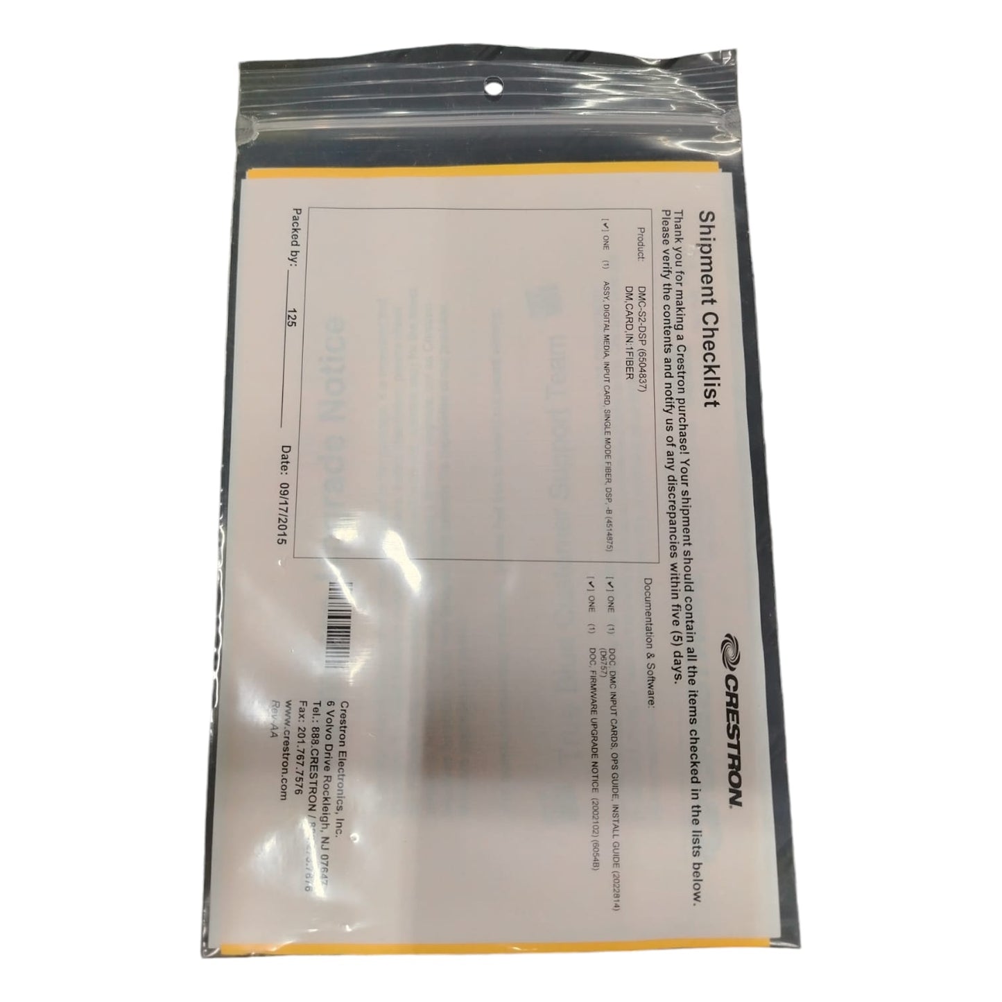 CRESTRON DMC-S2-DSP TARJETA