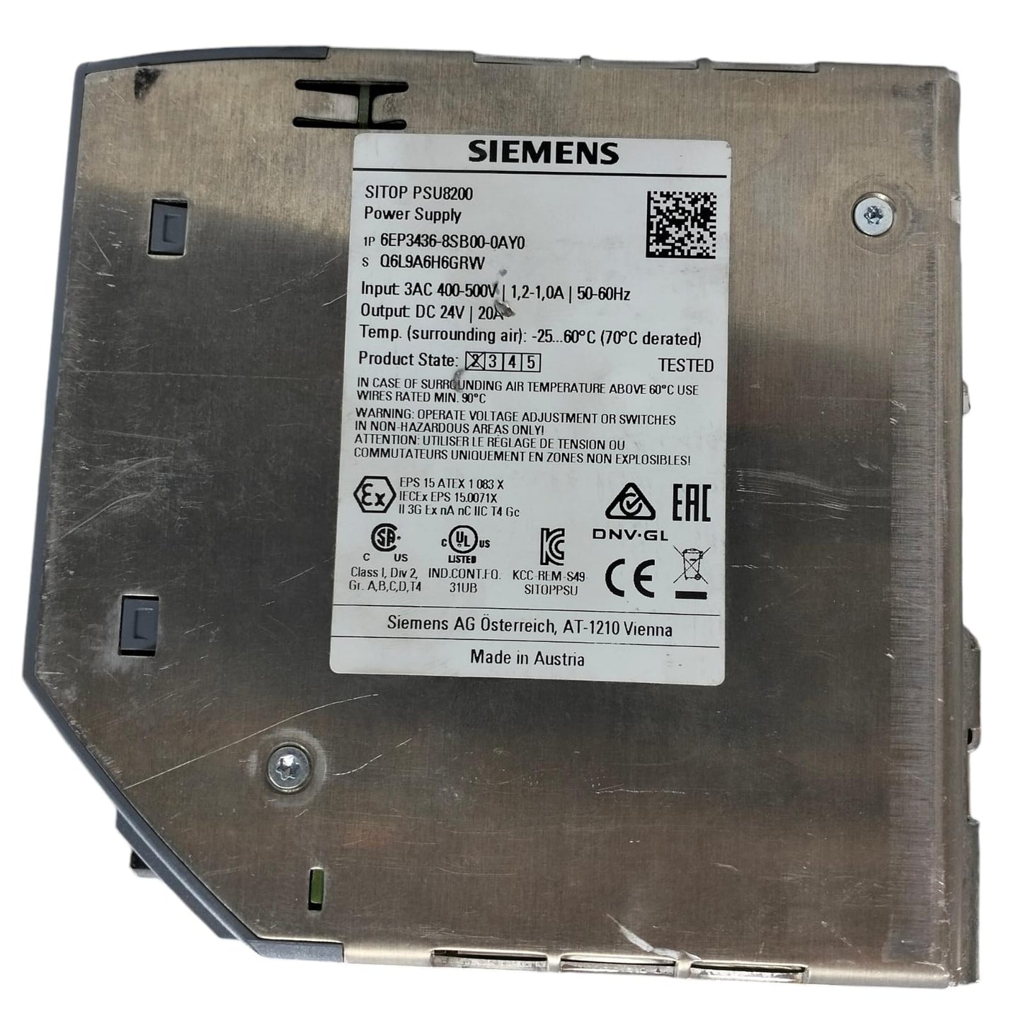 Siemens 6ep3436-8sb00-0ay0 SITOP PSU8200