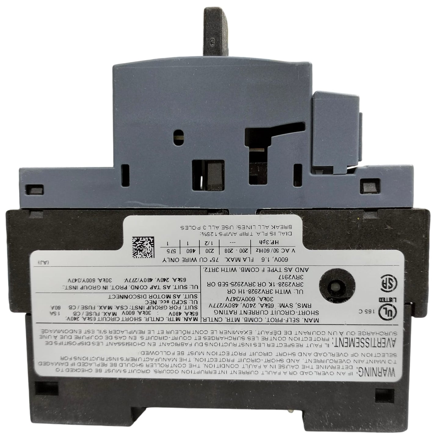 Siemens Sirius 3rv2011-1aa15 SIRIUS *E02*