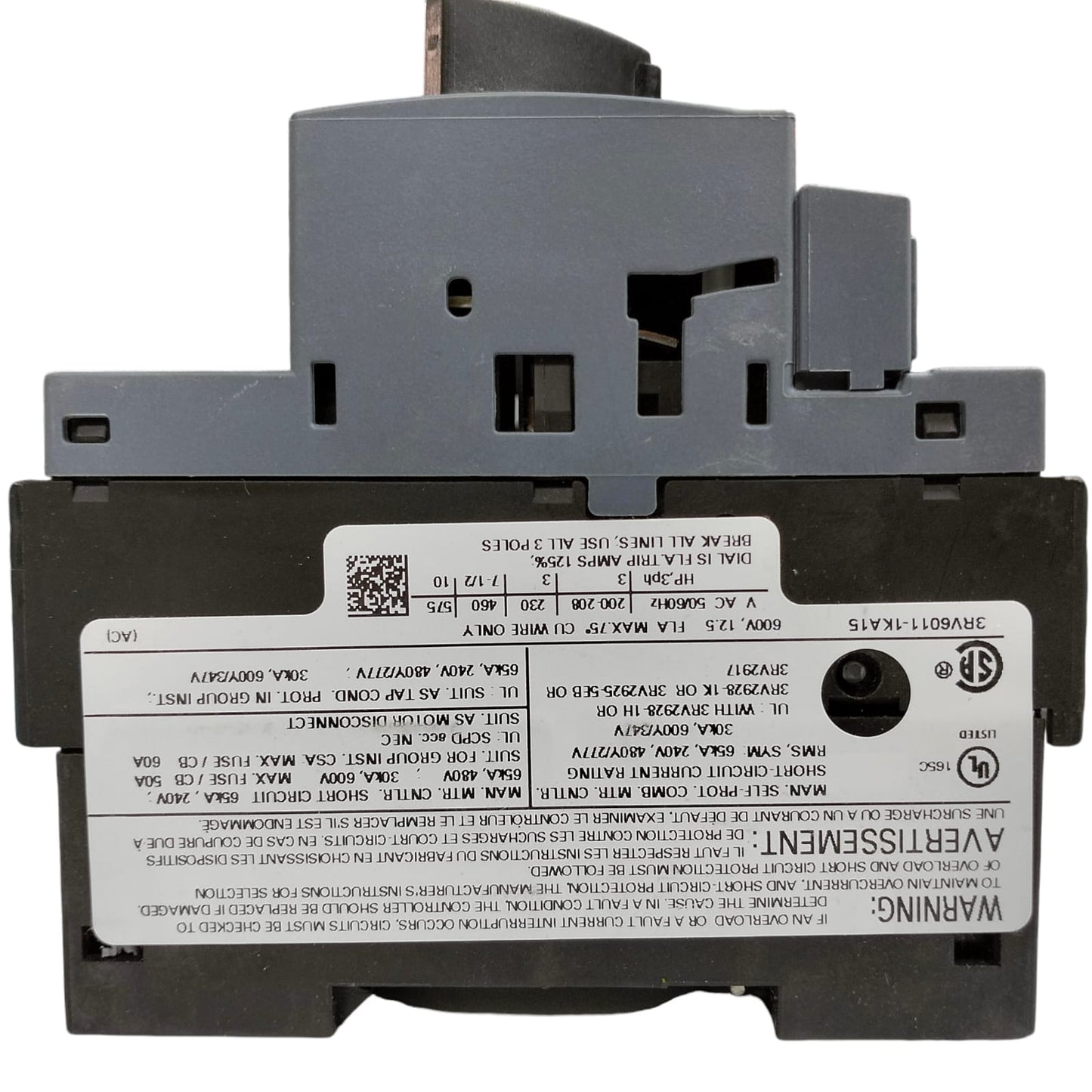 Siemens 3rv6011-1ka15 SIRIUS *E01*