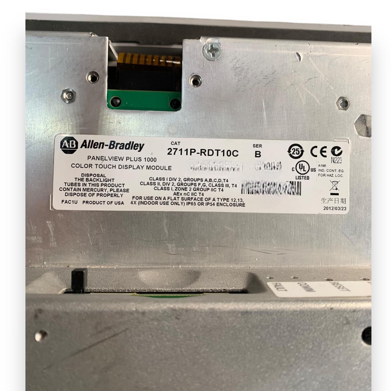 ALLEN BRADLEY 2711P-RDT10C + 2711PC-RP1 Panel View HMI