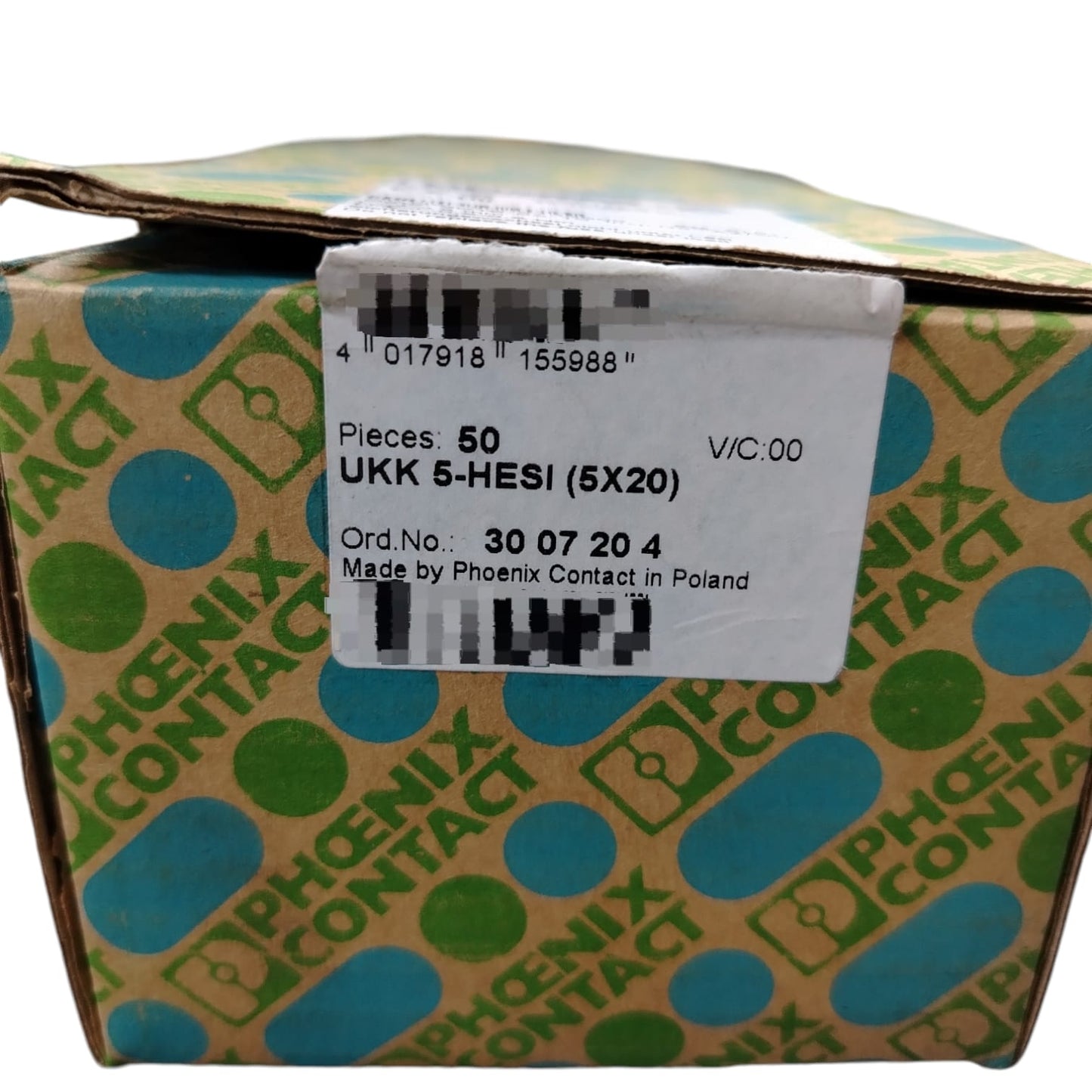PHOENIX CONTACT UKK 5-HESI CLEMA PORTAFUSIBLE CON 49 PIEZAS