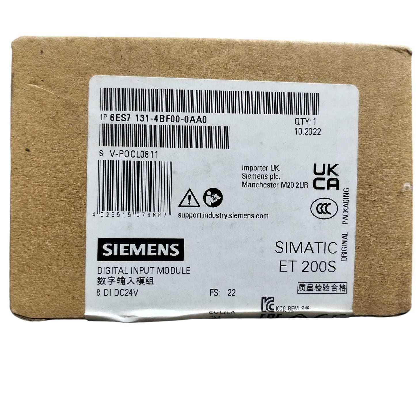 Siemens 6es7 131-4bf00-0aa0 SIMATIC ET 200S