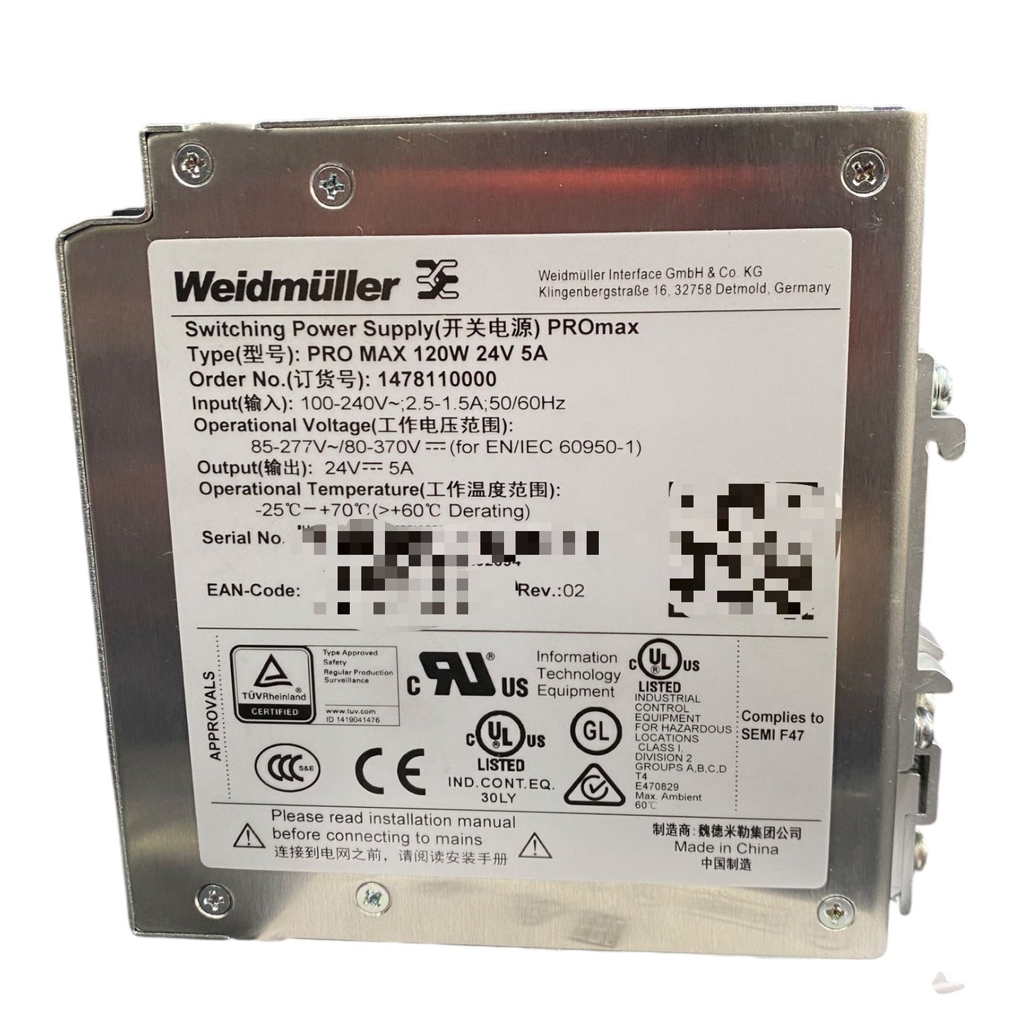 Weidmuller 1478140000