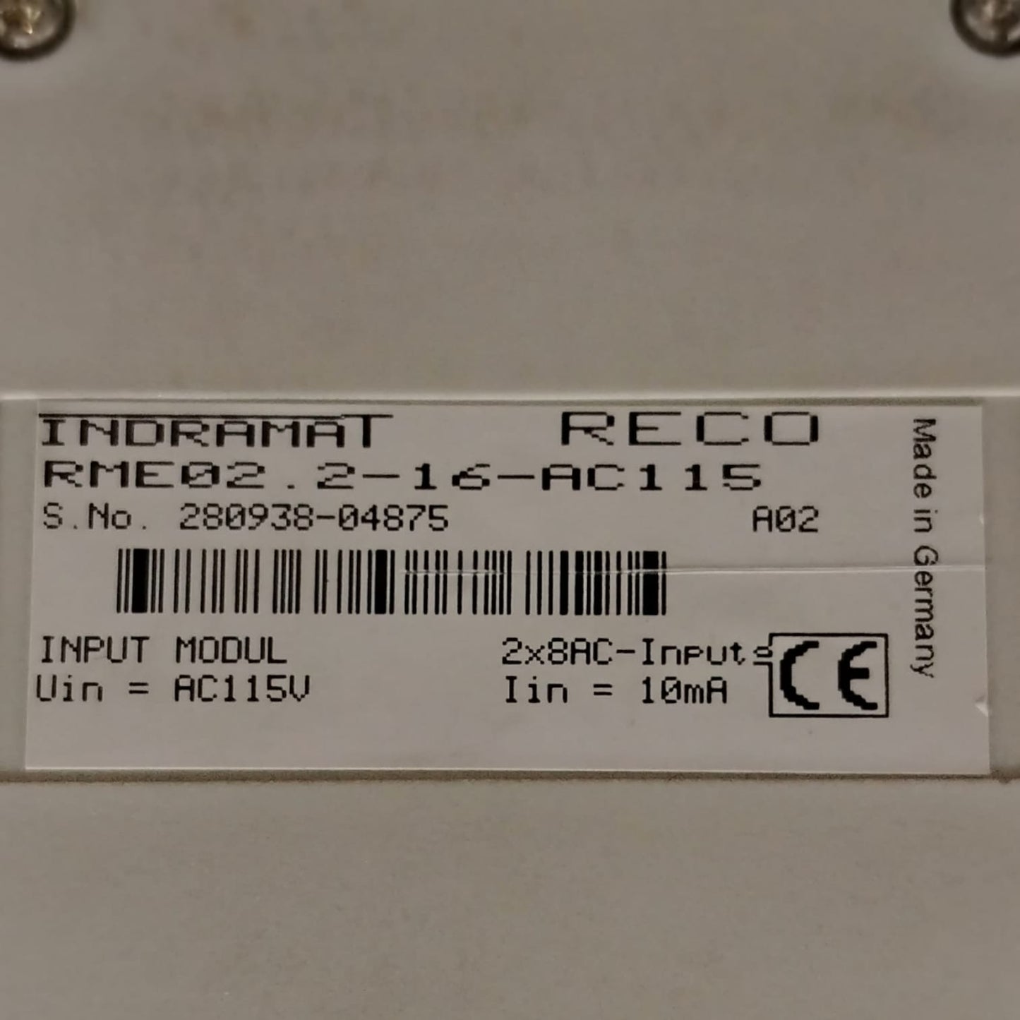 REXROTH RME02.2-16-AC115 Módulo de salida