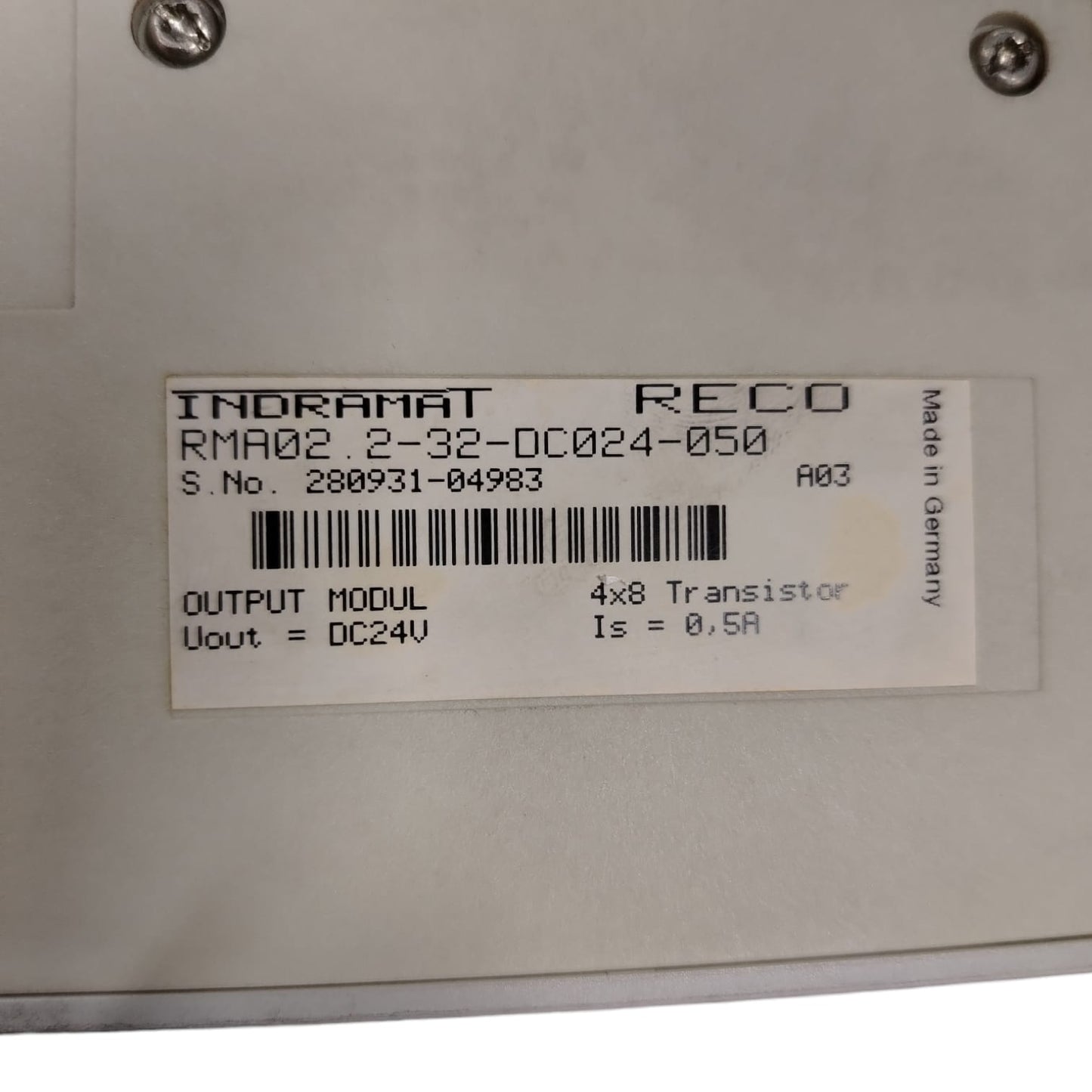 REXROTH RMA02.2-32-DC024-050 Módulo de salida digital