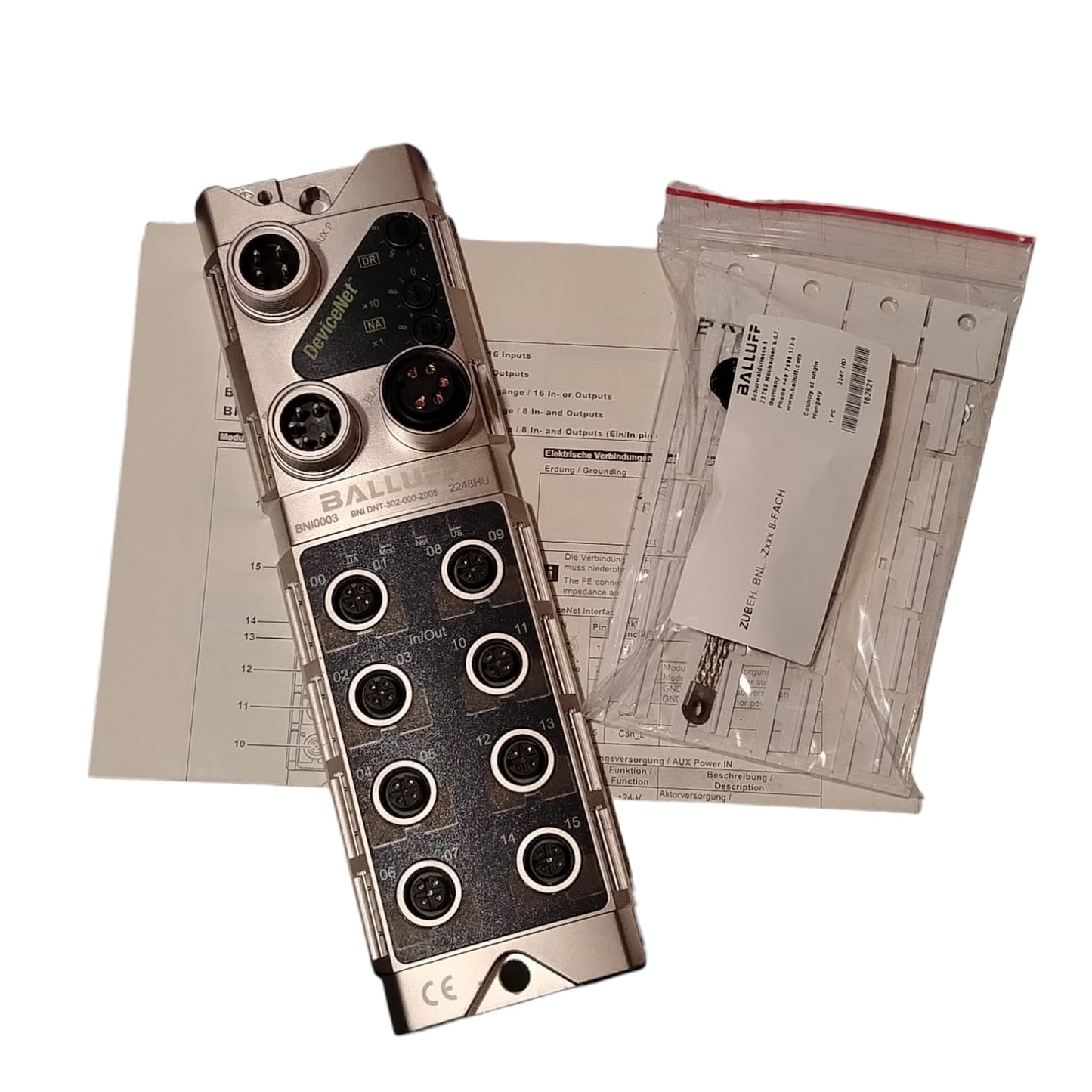 BALLUFF BNI0003 BNI DNT-302-000-Z Módulo de red para Devicenet