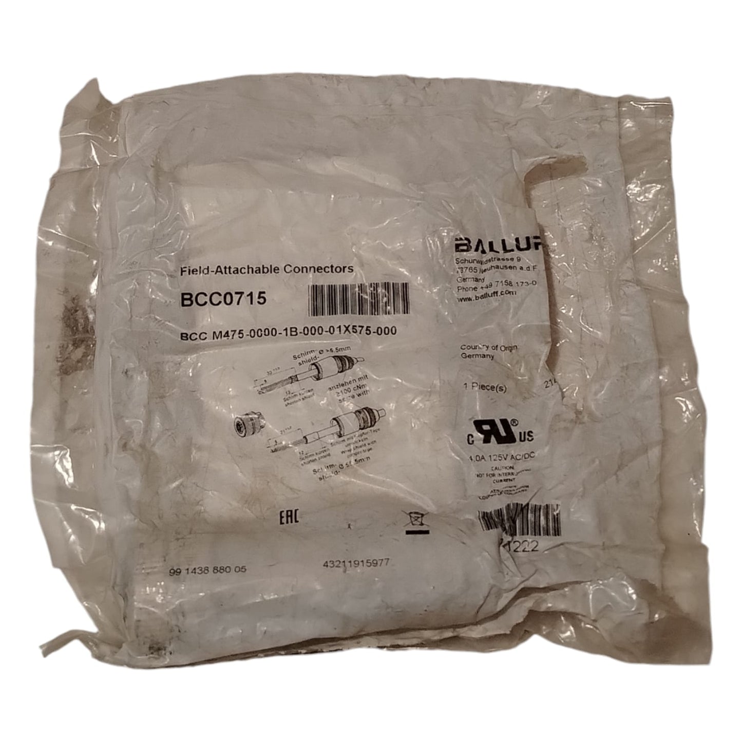 BALLUFF BCC0715 BCC M475-0000-1B-000-01X575-000 Conector