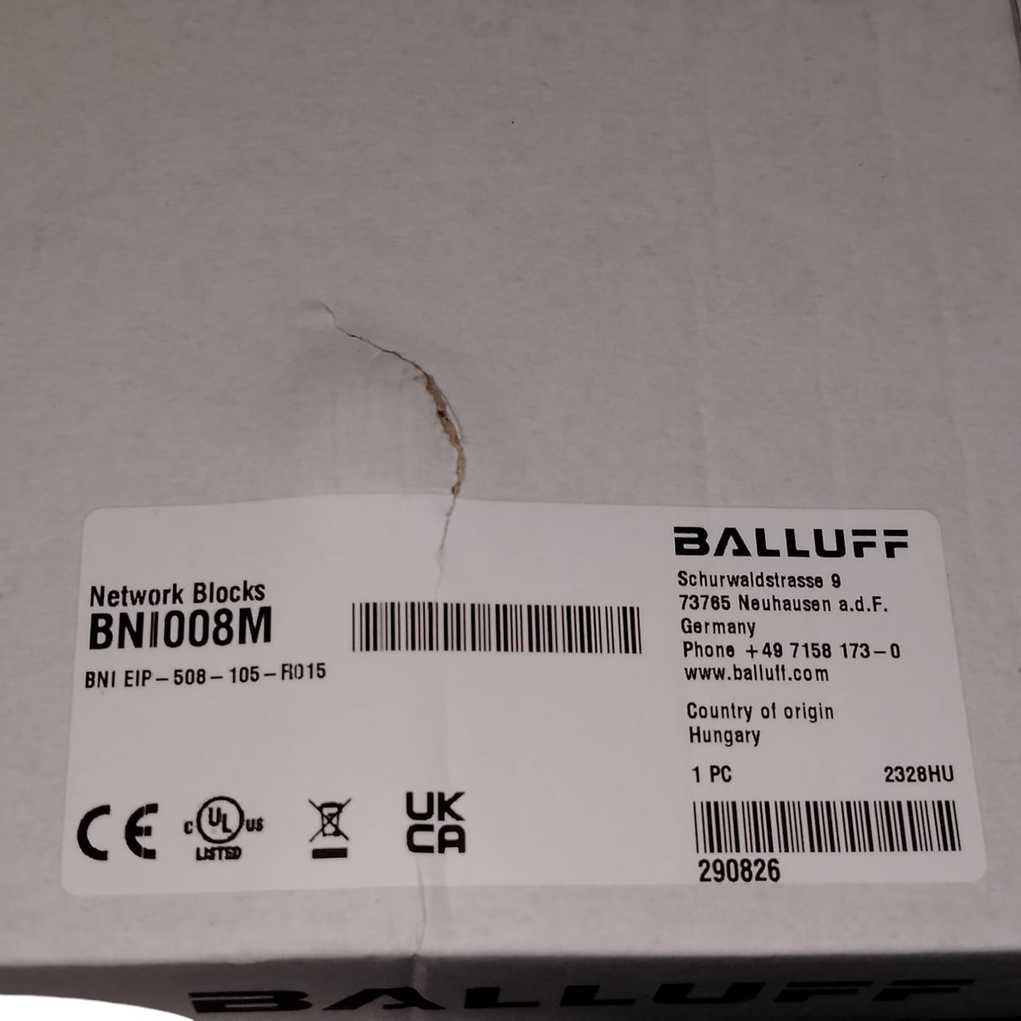 BALLUFF BNI008M BNI EIP-508-105-R015 Módulo de red para Ethernet/IP