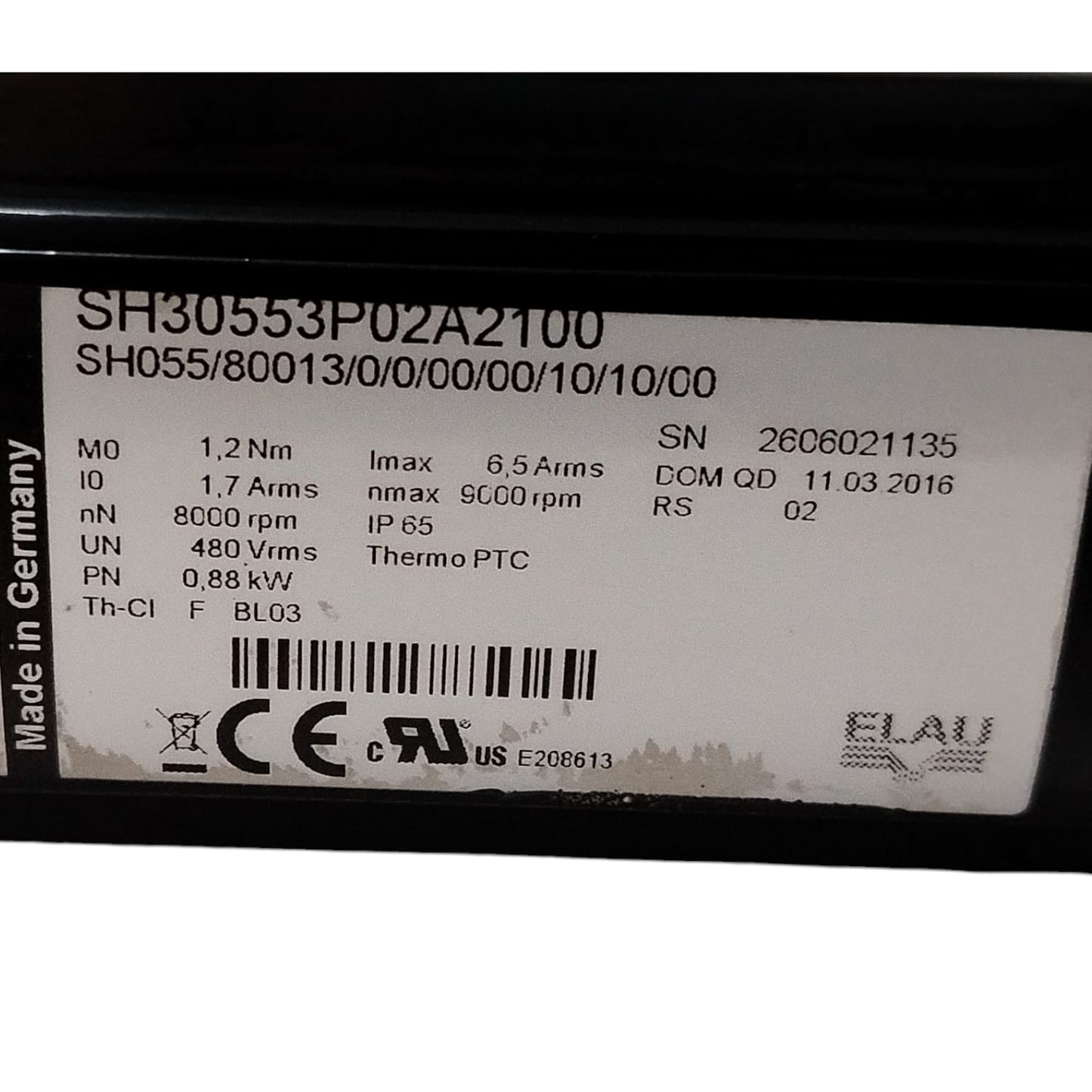 SCHNEIDER ELECTRIC SH30553P02A2100 Servomotor