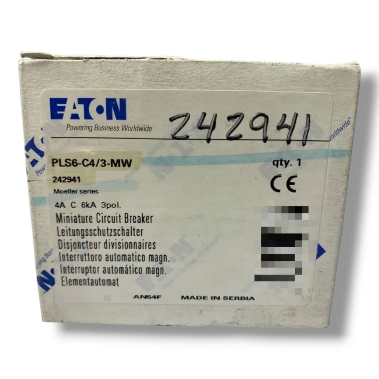 EATON MOELLER PLS6-C4/3- MV TERMOMAGNETICO