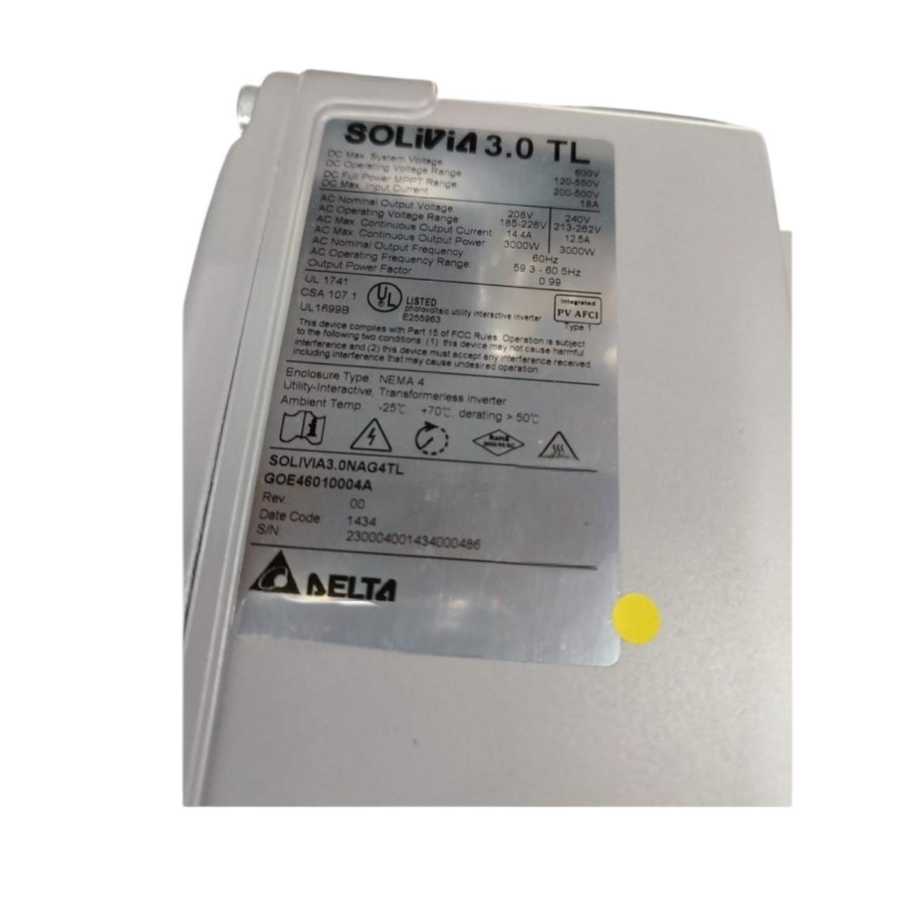 Delta Goe46010004a Solivia 3.0 inversor fotovoltaico