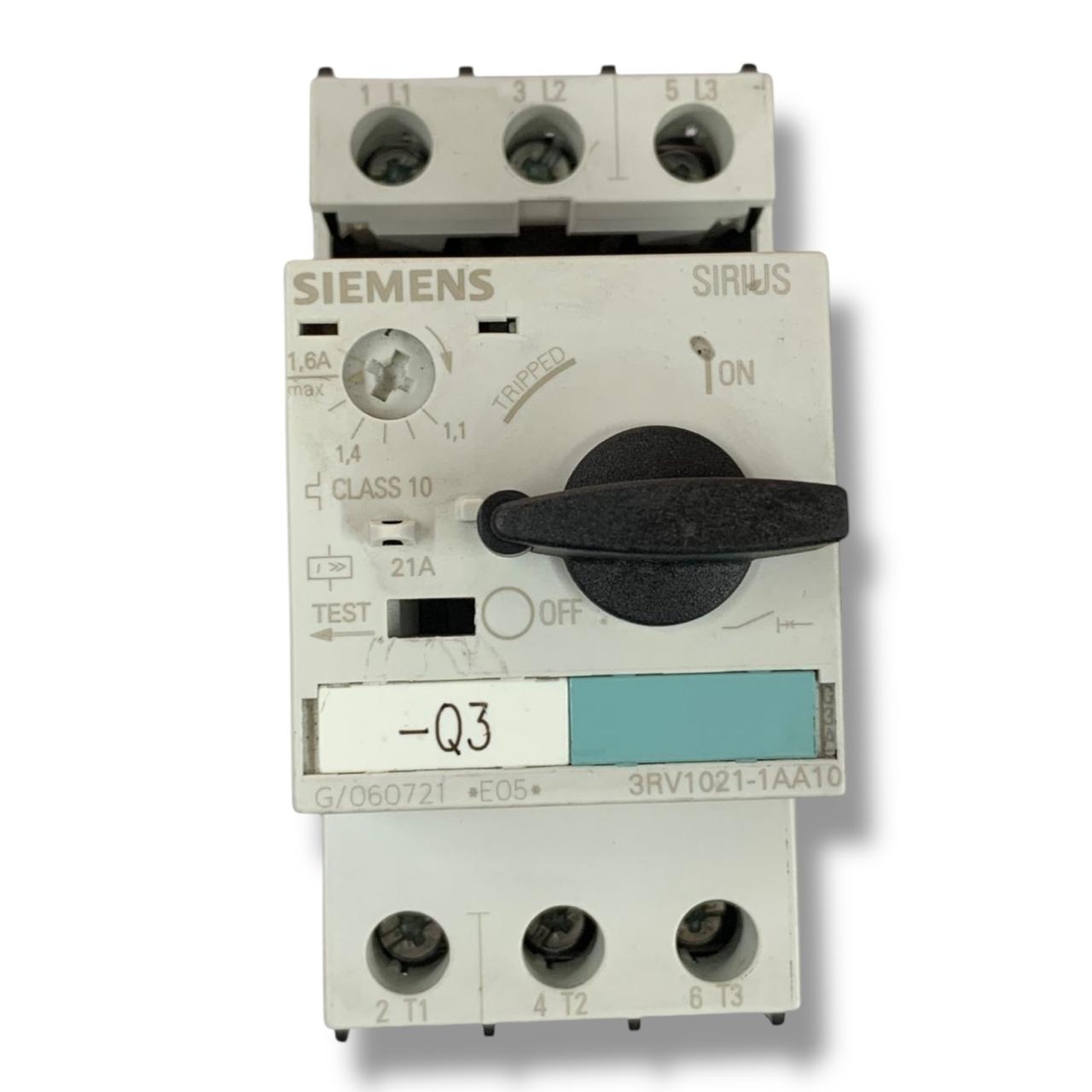 SIEMENS 3rv1021-1aa10 INTERRUPTOR PROTECTOR MANUAL