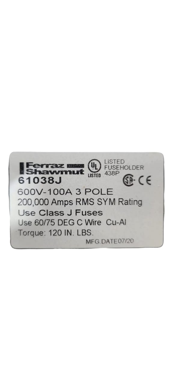 Ferraz Shawmut 61038j Porta Fusibles