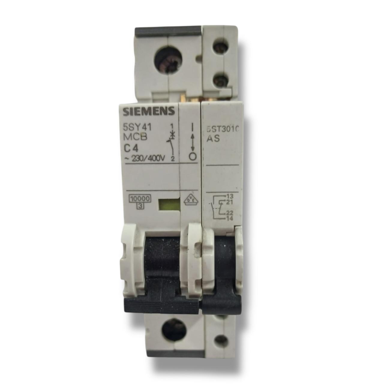 Siemens 5SY4104-7 MCB C4 CON 5ST3010 INTERRUPTOR