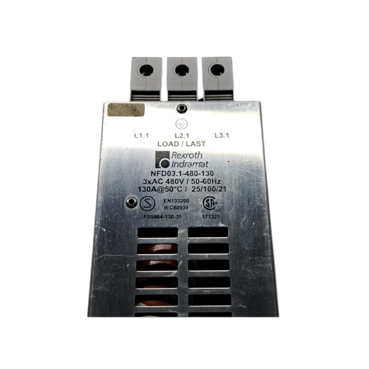 Rexroth Nfd03.1-480-130 filtro de línea trifásico