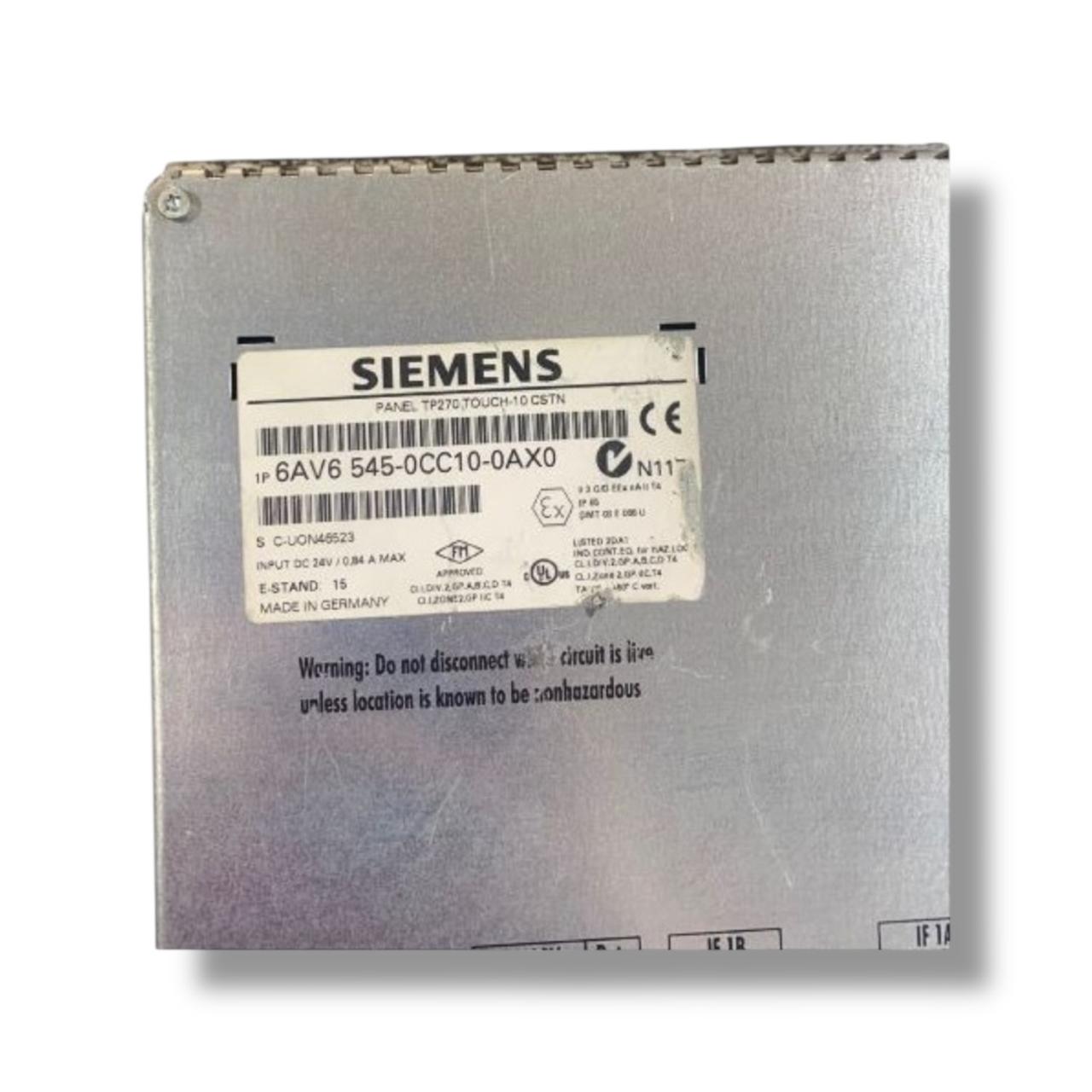 SIEMENS 6AV6545-0CC10-0AX0 PANEL TACTIL